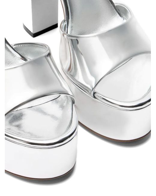 Casadei White Escarpins À Plateforme