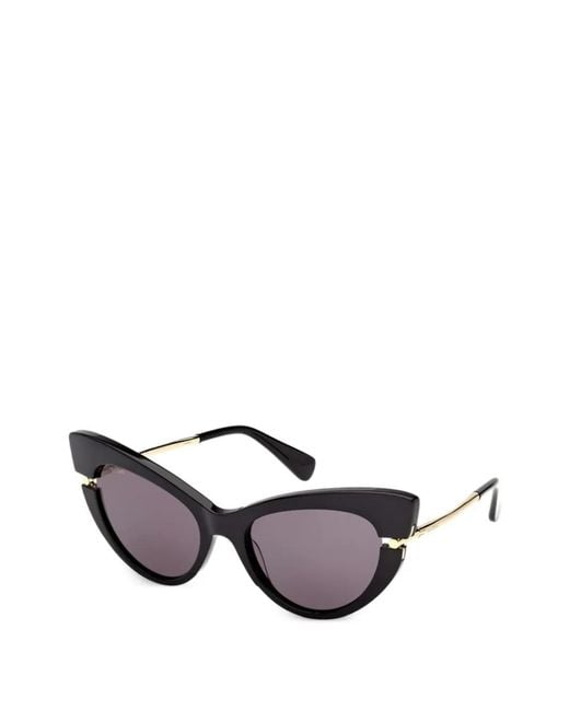 Max Mara Eyewear Black Cat-Eye Sunglasses