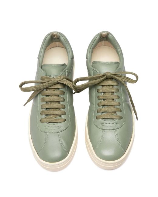 Officine Creative Green Leather Sneakers