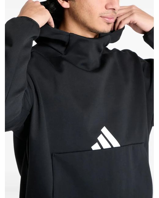 Hoodie À Logo Imprimé Adidas pour homme en coloris Gray