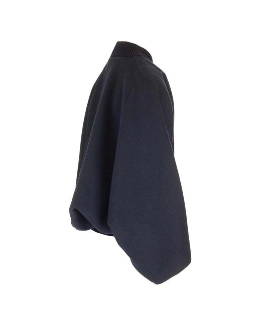 Max Mara Blue Cashmere Bomber Jacket