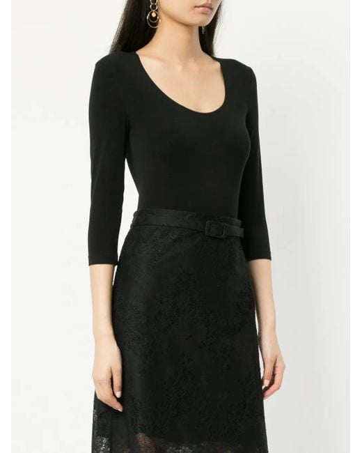 Wolford Body Met Cropped Mouwen in het Black