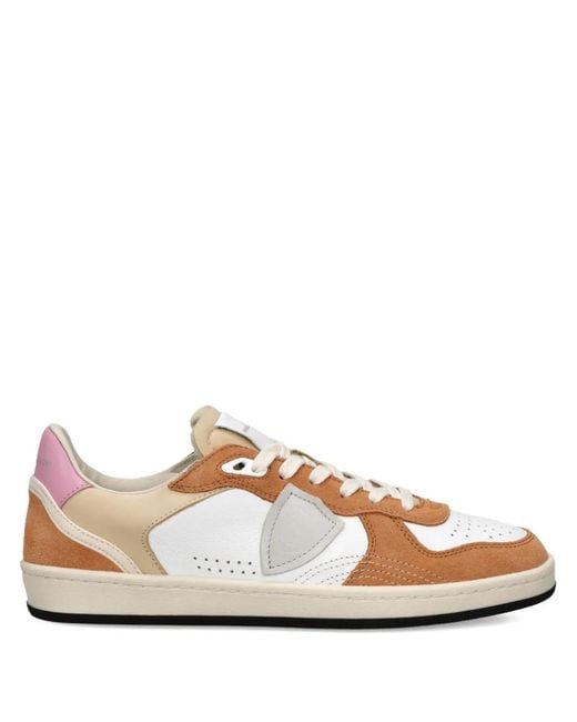Philippe Model Pink Panelled Pgal Low Trainers