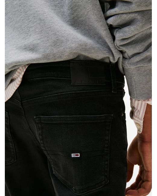 Jeans Slim Scanton di Tommy Hilfiger in Black da Uomo