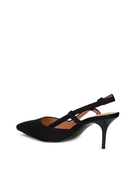 Love Moschino Black Slingback Pointed-Toe Pumps