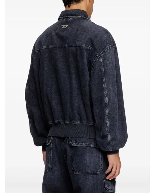DIESEL Blue D-Kurz Denim Jacket