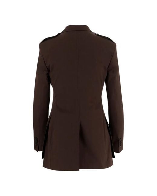 Tagliatore Brown Single-Breasted Jacket