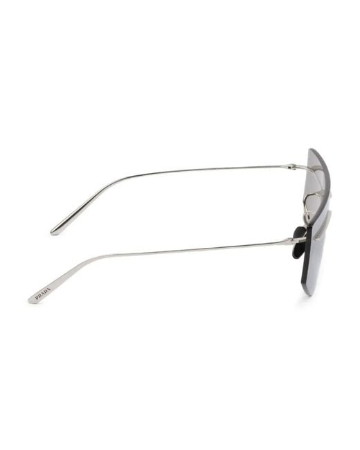 Prada Gray Runway Sunglasses for men