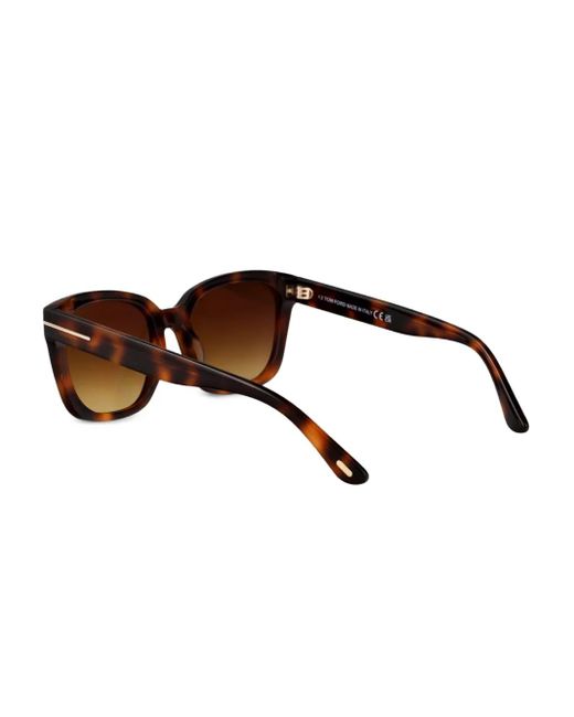 Tom Ford Brown Tortoiseshell Cat-Eye Sunglasses