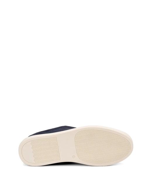 Frau Blue Lace-Up Sneakers for men