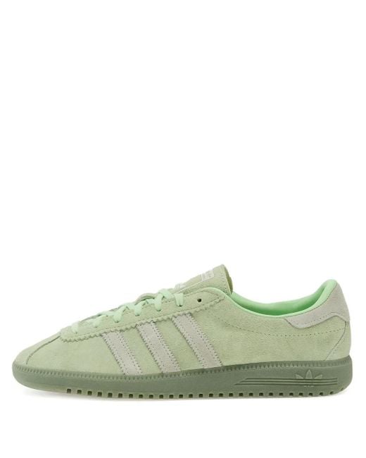 Adidas Green Bermuda 3-Stripe Sneakers