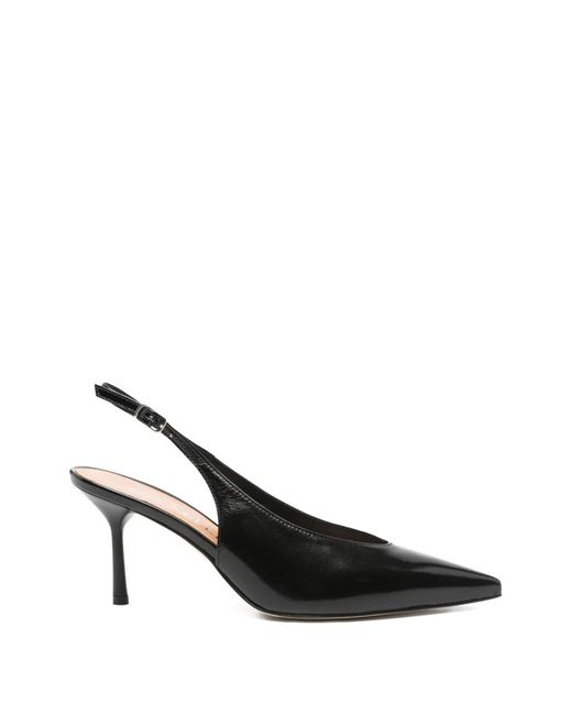 The Seller Black Kari Pointed Slingback Pumps