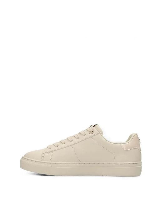 Mexx White Logo-Plaque Sneakers