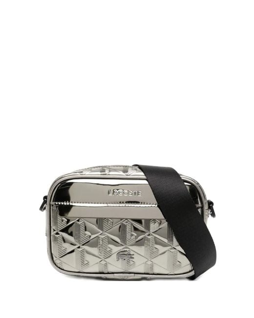 Lacoste Black The Blend Messenger Bag for men