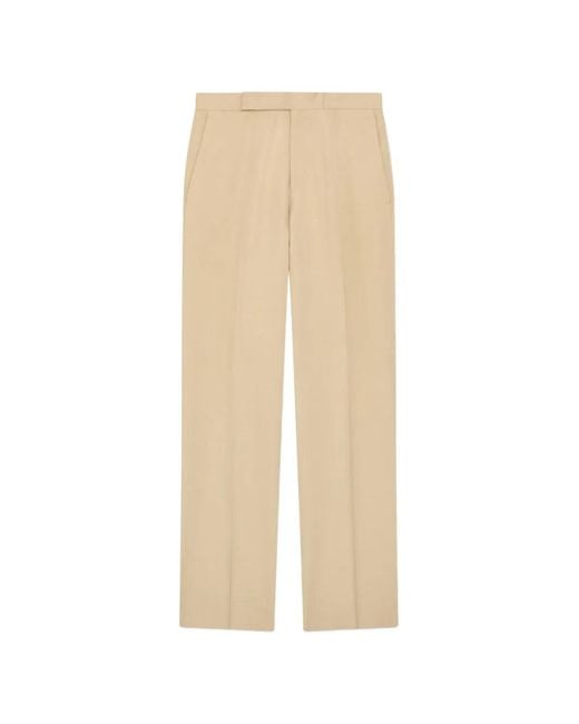 Lardini White Flat-Front Trousers for men