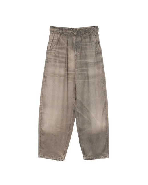 Deha Gray Elasticated-Waist Trousers