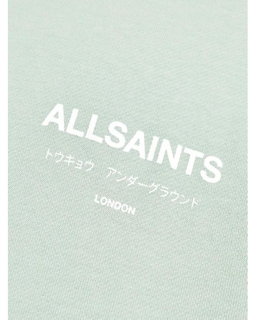AllSaints Green Underground Hoodie for men