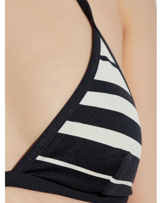 Tom Ford White Striped Triangle-Cup Bikini