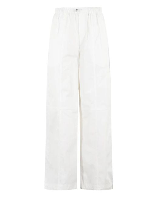 Pantalones Con Cordones Isabelle Blanche de color White