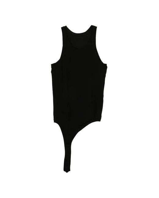 Julius Black Asymmetric Panelled Vest for men