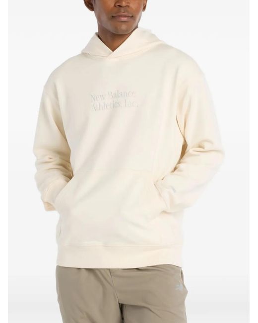 New Balance Natural Logo-Embroidered Hoodie for men