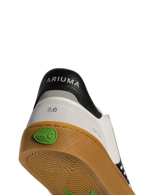 CARIUMA White Catiba 2.0 Suede-Leather Logo-Detail Sneakers