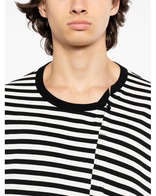 Yohji Yamamoto White X Neighborhood Striped T-Shirt for men