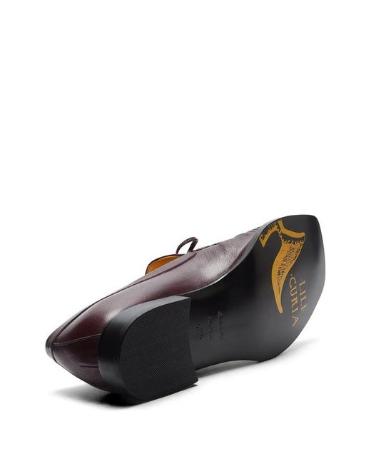 LILI CURIA Red Beau Laced Beau Loafers