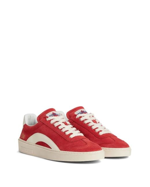 DSquared² Red Suede Sneakers for men