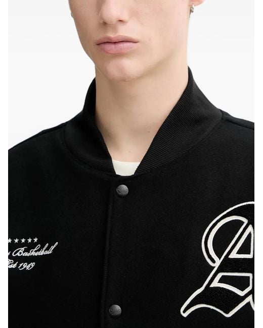 Adidas Black Originals Basketball Appliqué Bomber Jacket