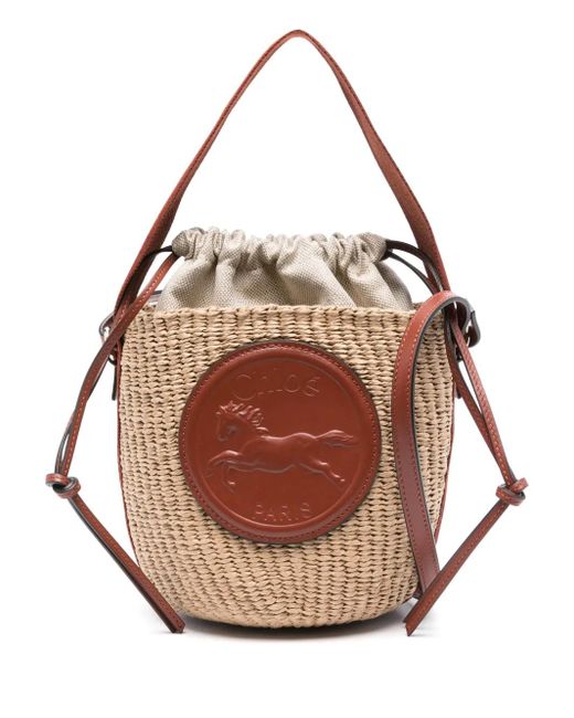 Chloé ホースメダル バケットバッグ S Pink
