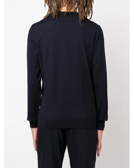 Boss Blue Responsible Virgin Wool Knit for men