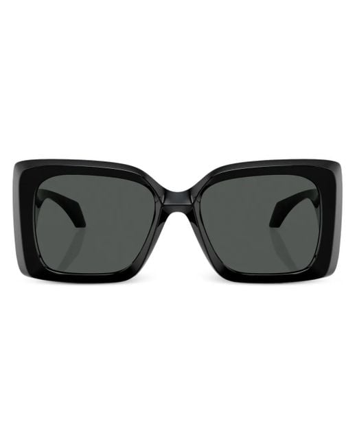 Versace Black Medusa-Plaque Oversized-Frame Sunglasses