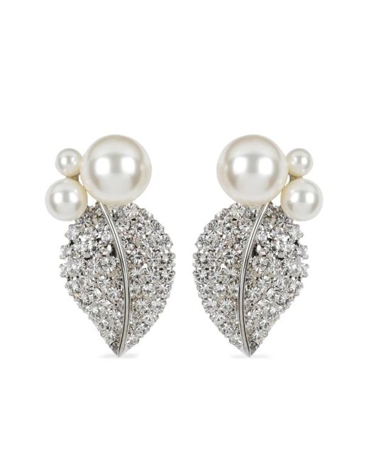 Jennifer Behr White Blanca Earrings