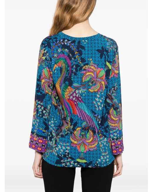 Top Janie di Johnny Was in Blue