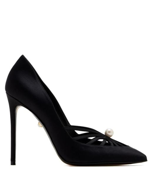 ALEVI Black 110Mm Susi Pearl-Embellished Pumps