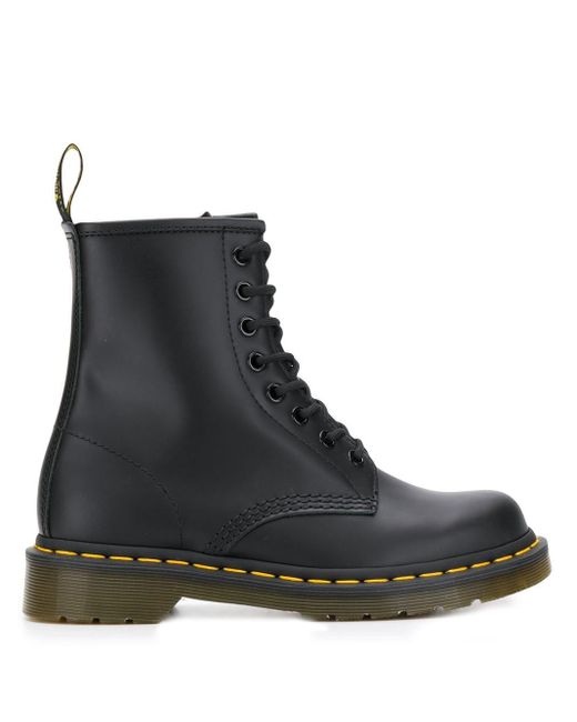 Botines con cordones Dr. Martens de Cuero de color Negro - Lyst