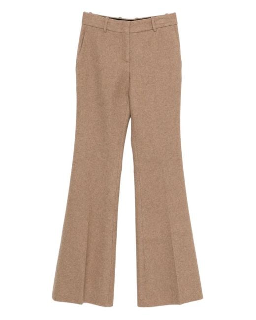 Ermanno Scervino ウールブレンド フレアパンツ Natural
