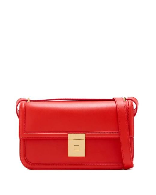 DeMellier London The Paris レザーショルダーバッグ Red