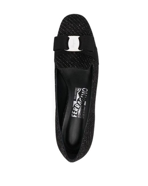sandalias y chanclas de Alpargatas y sandalias Mujer Zapatos de Zapatos planos Galore espadrilles de Ferragamo de color Negro 
