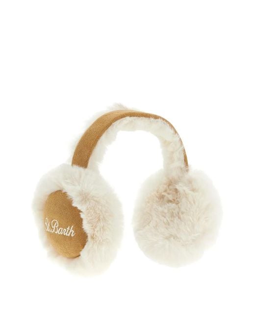 Mc2 Saint Barth Metallic Logo-Embroidery Earmuffs