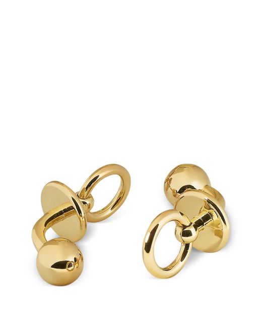 Maison Close Metallic Chambre Noire Ring-Detail Cufflinks for men