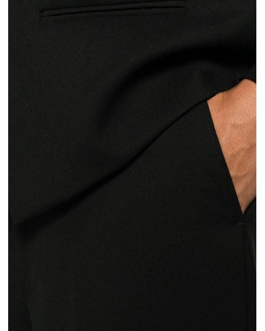 Reveres 1949 Black Pleated Trousers for men