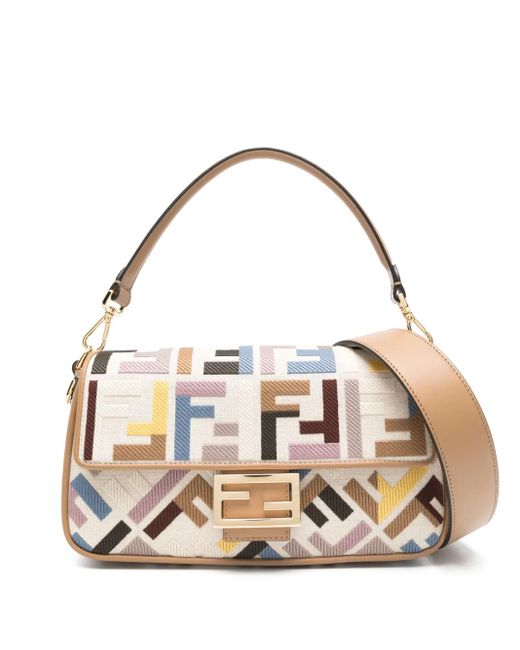 Fendi Blue Baguette Cross Body Bag