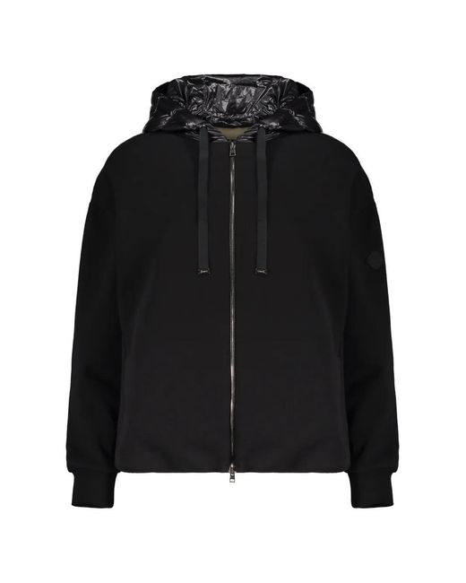 Herno Black Quilted Hooded Jacket
