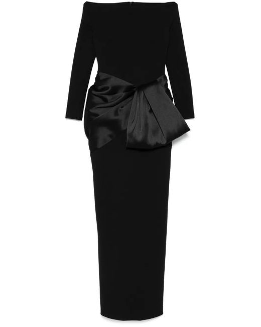 Solace London Black Kori Gown