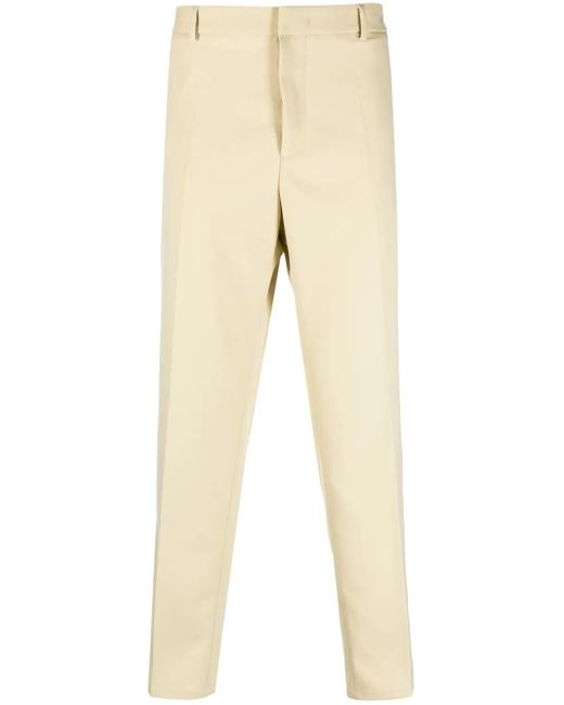 Jil Sander Natural Mid-Rise Straight-Leg Trousers for men