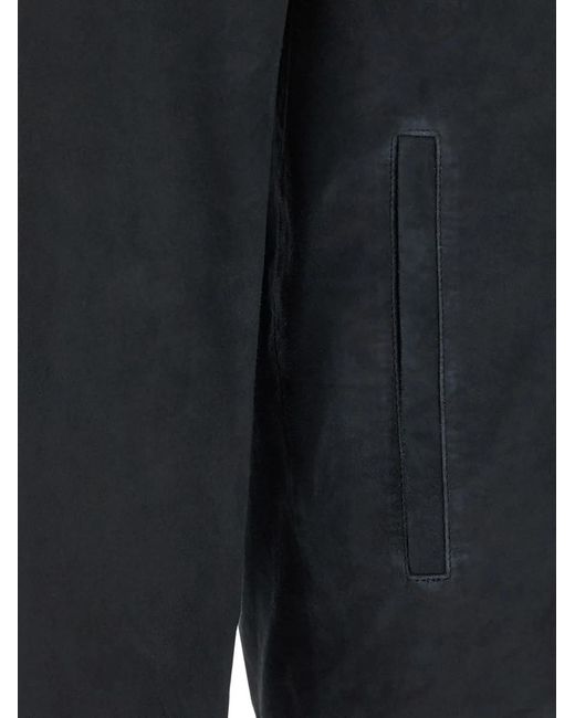 Pal Zileri Blue Suede Shirt Jacket for men
