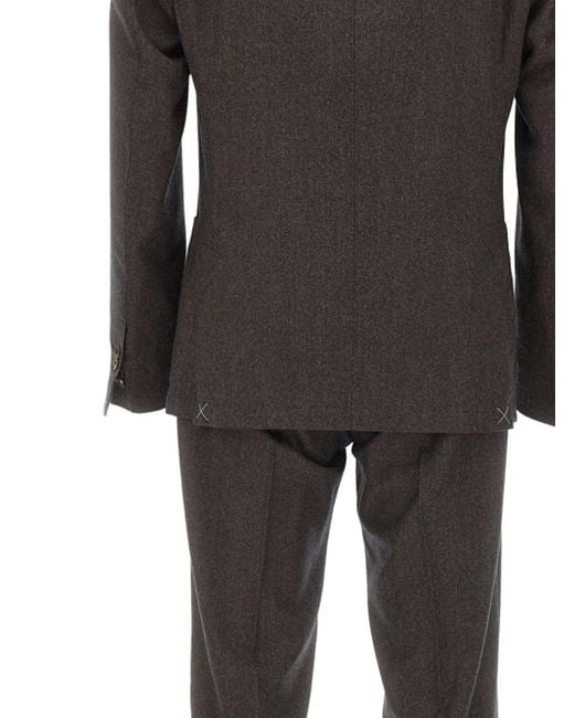 Corneliani Black Two-Button Wool Suit for men