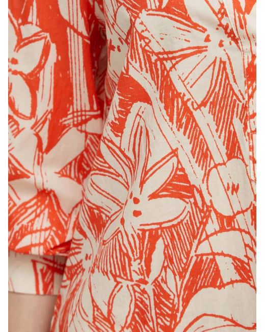 Marc O' Polo Blouse Met V-Hals in het White